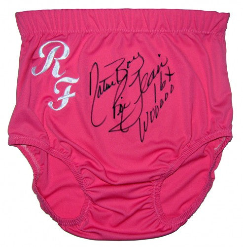 Ric Flair Signed Autographed Pink Wrestling Trunks (ASI COA)