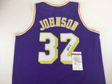 Magic Johnson Signed Autographed Los Angeles Lakers Basketball Jersey (JSA COA)