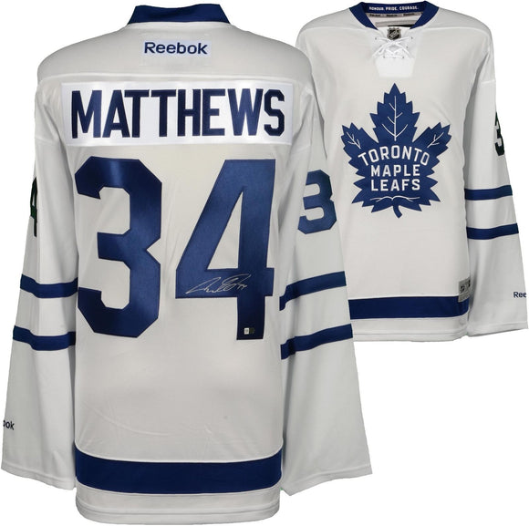 Auston Matthews Signed Autographed Toronto Maple Leafs Hockey Jersey (Fanatics COA)