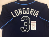 Evan Longoria Signed Autographed Tampa Bay Rays Baseball Jersey (JSA COA)
