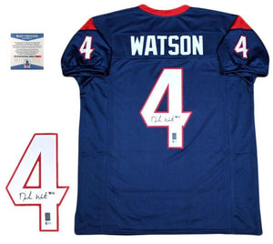 Deshaun Watson Signed Autographed Houston Texans Football Jersey (Beckett COA)