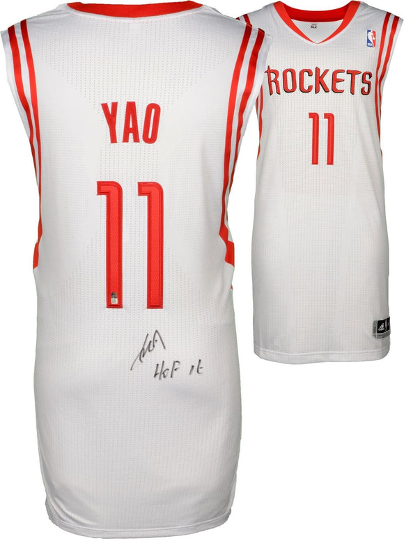 Yao Ming Signed Autographed Houston Rockets Basketball Jersey (Fanatics COA)