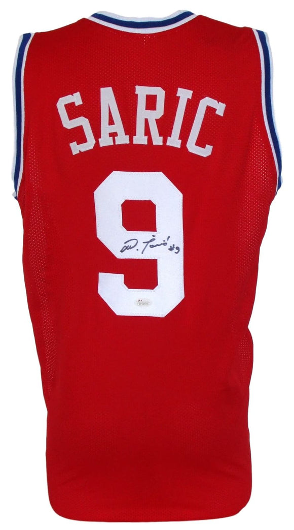 Dario Saric Signed Autographed Philadelphia 76ers Basketball Jersey (JSA COA)
