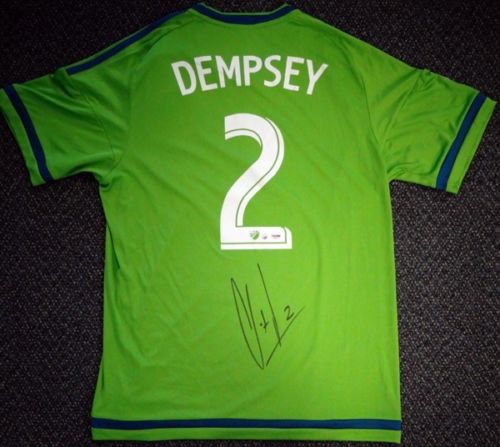 Clint Dempsey Signed Autographed Seattle Sounders Soccer Jersey (PSA/DNA COA)