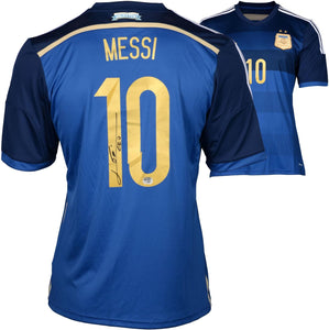 Lionel Messi Signed Autographed Argentina Soccer Jersey (Fanatics COA)