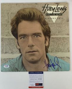 Huey Lewis Signed Autographed "Picture This" Record Album (PSA/DNA COA)