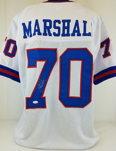 Leonard Marshall Signed Autographed New York Giants Football Jersey (JSA COA)