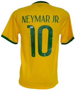 Neymar Signed Autographed Brazil Soccer Jersey (PSA/DNA COA)