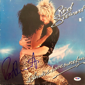 Rod Stewart Signed Autographed "Blondes Have More Fun" Record Album (PSA/DNA COA)