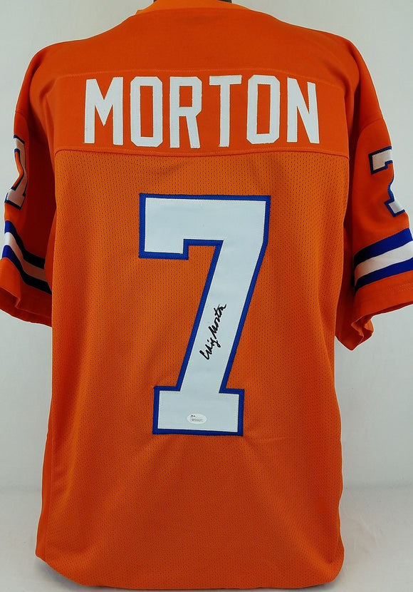 Craig Morton Signed Autographed Denver Broncos Football Jersey (JSA COA)