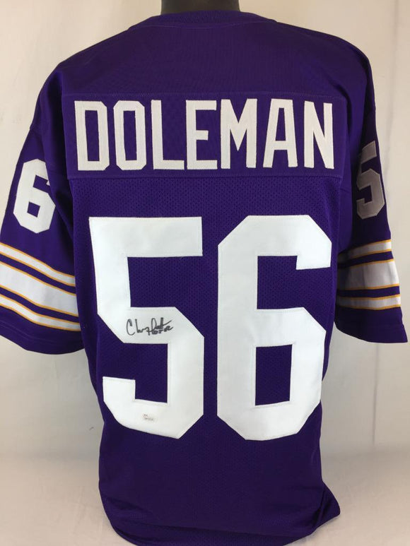 Chris Doleman Signed Autographed Minnesota Vikings Football Jersey (JSA COA)