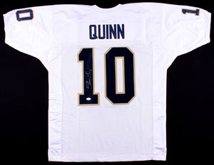 Brady Quinn Signed Autographed Notre Dame Fighting Irish Football Jersey (JSA COA)