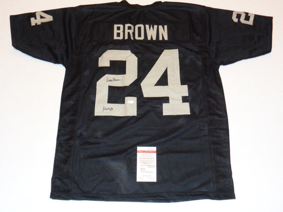 Willie Brown Signed Autographed Oakland Raiders Football Jersey (JSA COA)