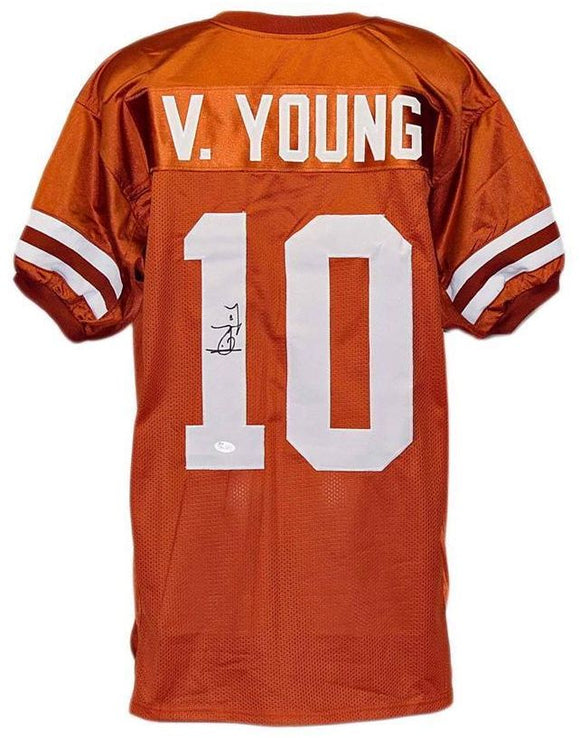 Vince Young Signed Autographed Texas Longhorns Football Jersey (JSA COA)