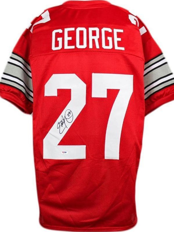 Eddie George Signed Autographed Ohio State Buckeyes Football Jersey (JSA COA)