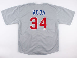Kerry Wood Signed Autographed Chicago Cubs Baseball Jersey (JSA COA)