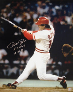 Pete Rose Signed Autographed "Hit King" Glossy 16x20 Photo (ASI COA)
