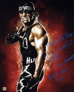 Hulk Hogan Signed Autographed "Terry Bollea" Glossy 16x20 Photo w/ Stats (ASI COA)