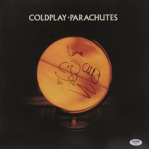 Chris Martin Signed Autographed "Parachutes" Coldplay Record Album (PSA/DNA COA)