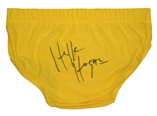 Hulk Hogan Signed Autographed Yellow Wrestling Trunks (ASI COA)