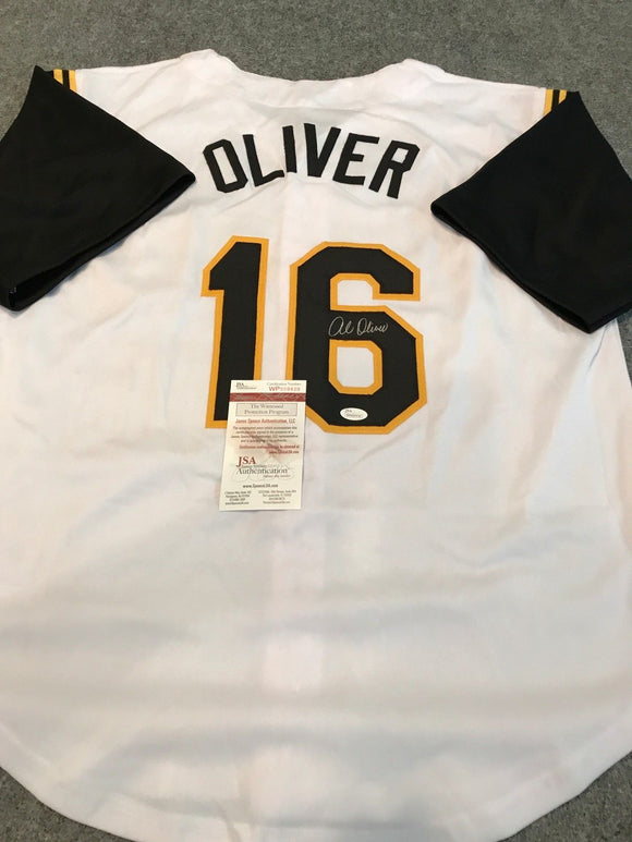 Al Oliver Signed Autographed Pittsburgh Pirates Baseball Jersey (JSA COA)