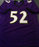 Ray Lewis Signed Autographed Baltimore Ravens Football Jersey (JSA COA)