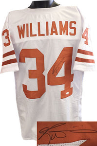 Ricky Williams Signed Autographed Texas Longhorns Football Jersey (JSA COA)