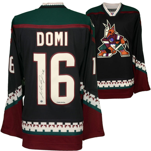 Max Domi Signed Autographed Arizona Coyotes Hockey Jersey (Fanatics COA)