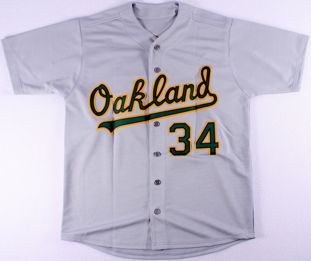 Rollie Fingers Oakland Athletics Autographed Jersey - Gray – All In  Autographs