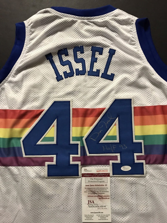 Dan Issel Signed Autographed Denver Nuggets Basketball Jersey (JSA COA)