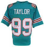 Jason Taylor Signed Autographed Miami Dolphins Football Jersey (JSA COA)