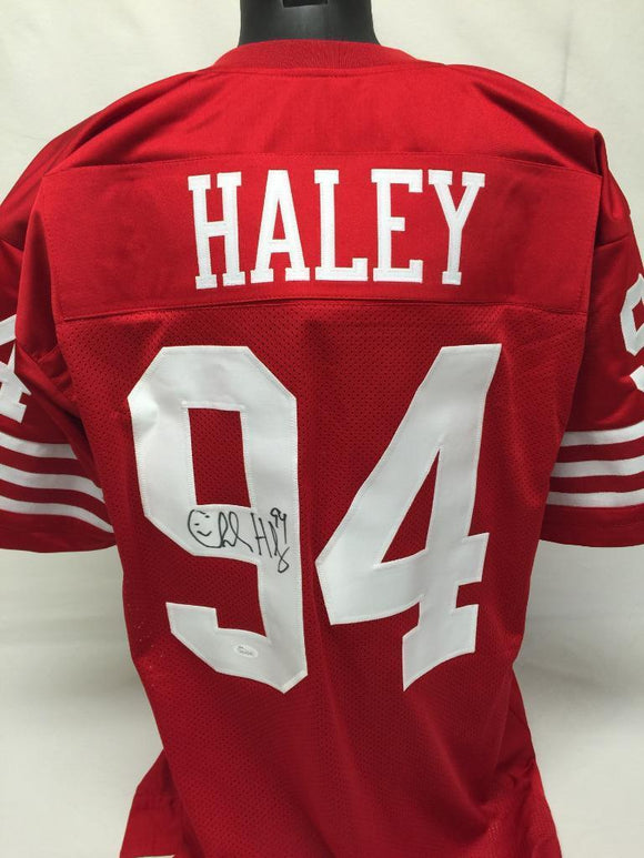 Charles Haley Signed Autographed San Francisco 49ers Football Jersey (JSA COA)