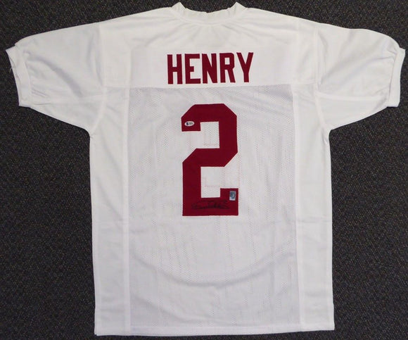 Derrick Henry Signed Autographed Alabama Crimson Tide Football Jersey (Beckett COA)