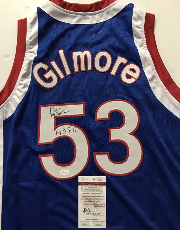Artis Gilmore Signed Autographed Kentucky Colonels Basketball Jersey (JSA COA)