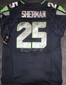 Richard Sherman Signed Autographed Seattle Seahawks Football Jersey (Richard Sherman Authenticated)