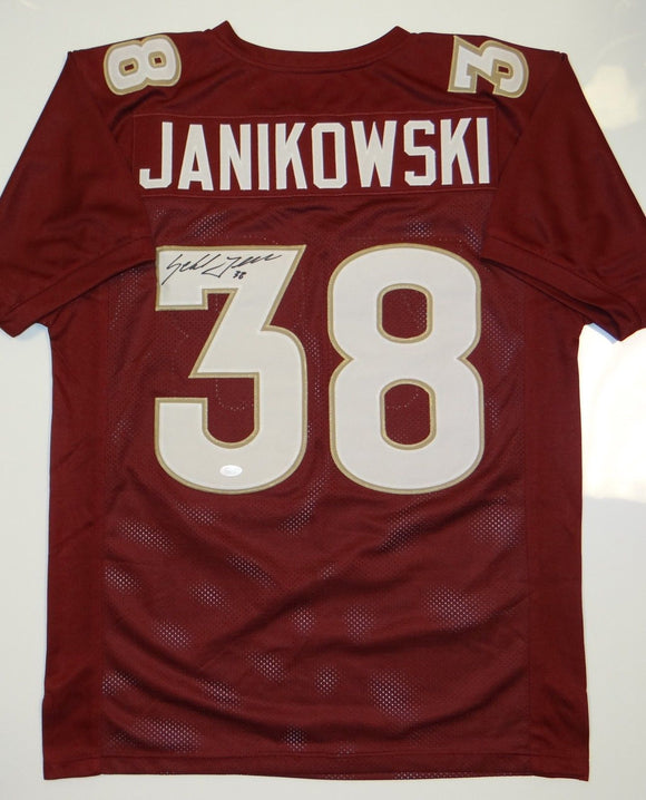 Sebastian Janikowski Signed Autographed Florida State Seminoles Football Jersey (JSA COA)