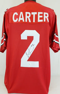 Cris Carter Signed Autographed Ohio State Buckeyes Football Jersey (JSA COA)