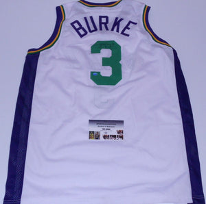 Trey Burke Signed Autographed Utah Jazz Basketball Jersey (Trey Burke COA)