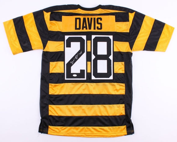 Sean Davis Signed Autographed Pittsburgh Steelers Football Jersey (JSA COA)
