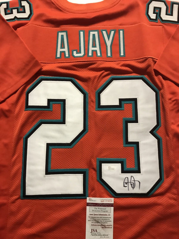 Jay Ajayi Signed Autographed Miami Dolphins Football Jersey (JSA COA)