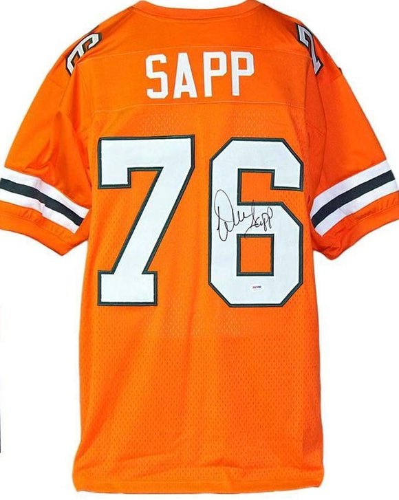 Warren Sapp Signed Autographed Miami Hurricanes Football Jersey (JSA COA)