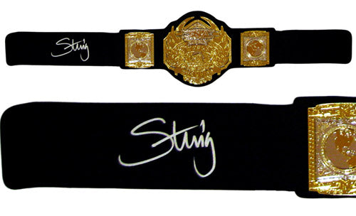 Sting Signed Autographed Replica TNA Heavyweight Championship Belt (ASI COA)