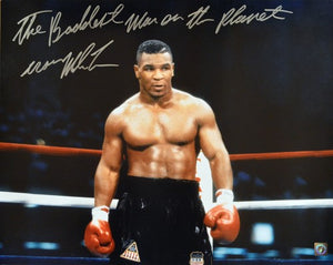 Mike Tyson Signed Autographed "The Baddest Man On The Planet" Glossy 16x20 Photo (ASI COA)