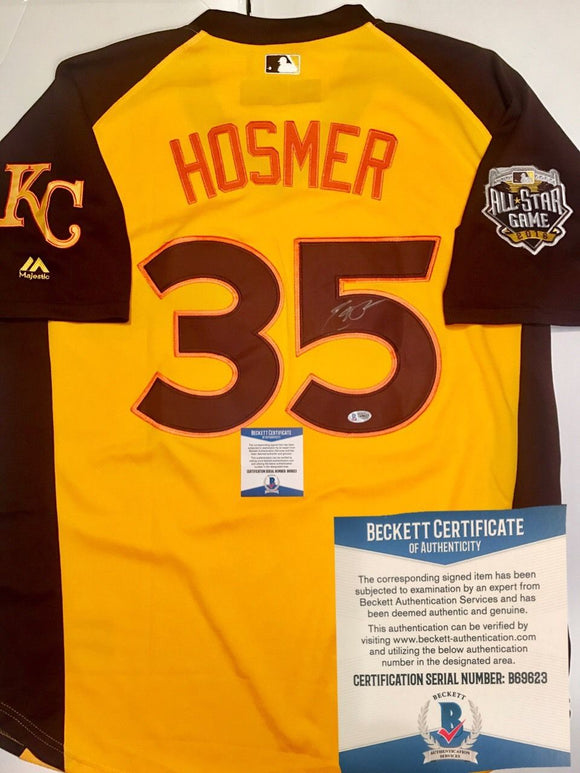 Eric Hosmer Signed Autographed Kansas City Royals 2016 All-Star Baseball Jersey (Beckett COA)