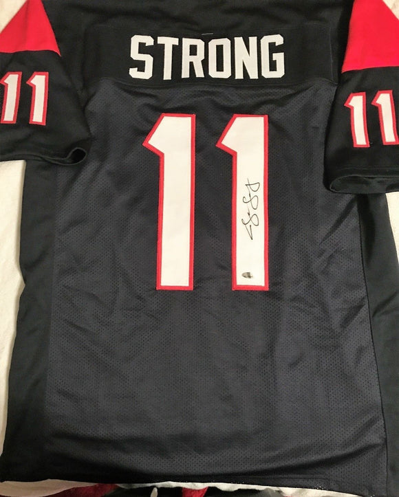 Jaelen Strong Signed Autographed Houston Texans Football Jersey (TriStar COA)