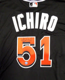Ichiro Suzuki Signed Autographed Miami Marlins Baseball Jersey (Ichiro Suzuki Authenticated)