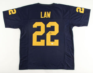 Ty Law Signed Autographed Michigan Wolverines Football Jersey (JSA COA)