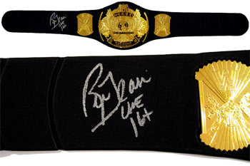 Ric Flair Signed Autographed Replica Heavyweight Championship Belt (ASI COA)