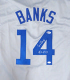Ernie Banks Signed Autographed Chicago Cubs Baseball Jersey (Beckett COA)