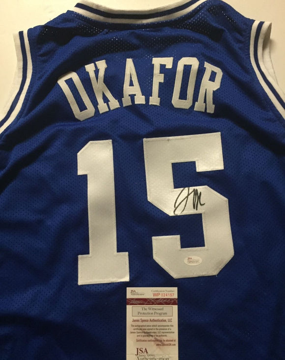 Jahlil Okafor Signed Autographed Duke Blue Devils Basketball Jersey (JSA COA)